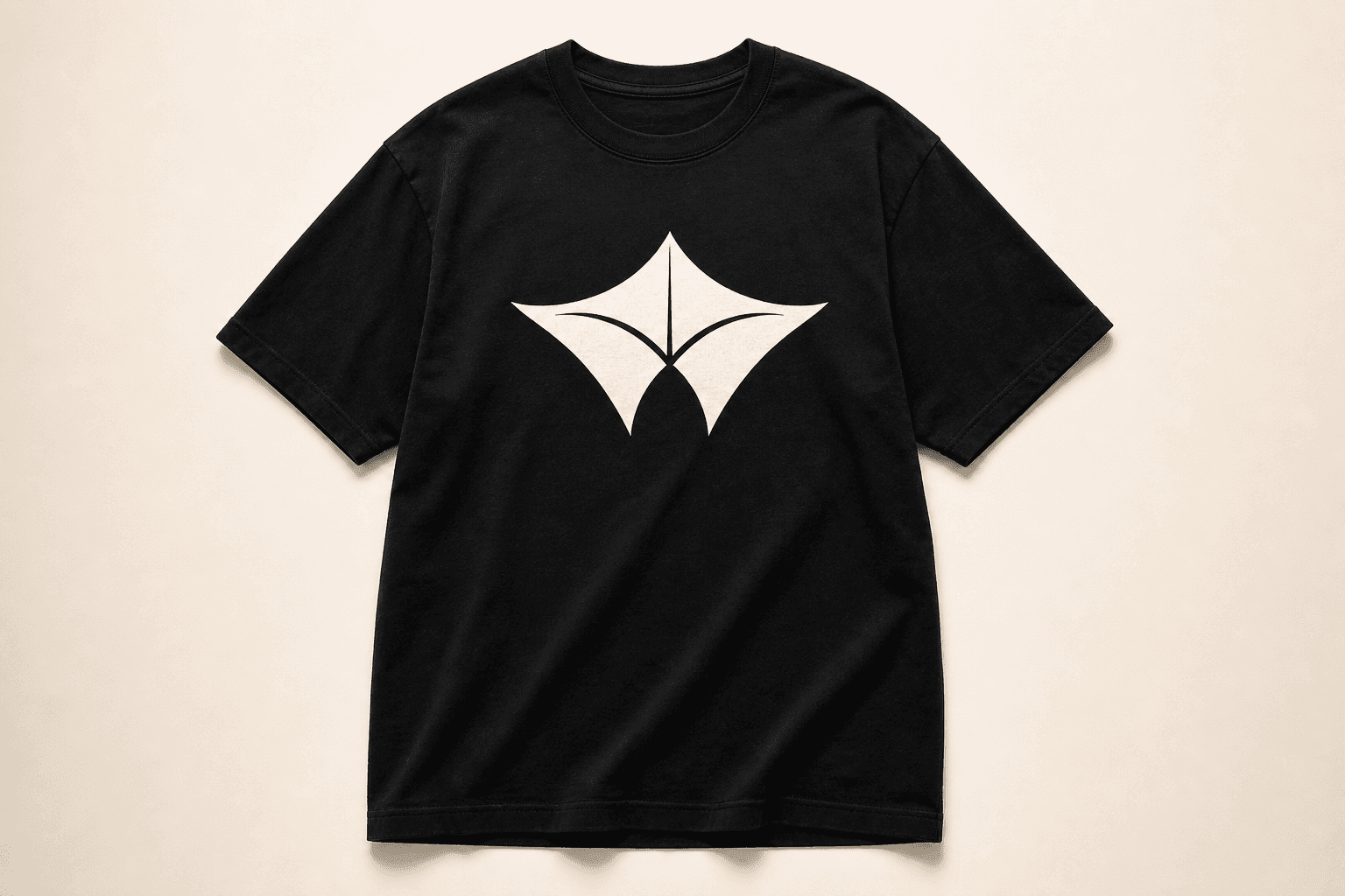 Black Field Tee product mockup
